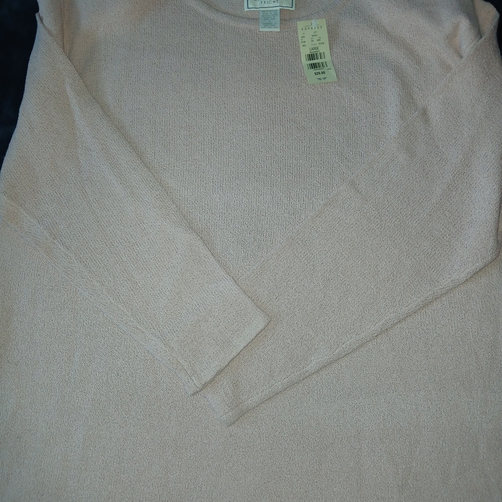 Light Pink Long Sleeve Sweater